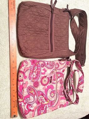 Vera Bradley Crossbody Bag Bundle Set of 2 Quilted Shoulder Bags